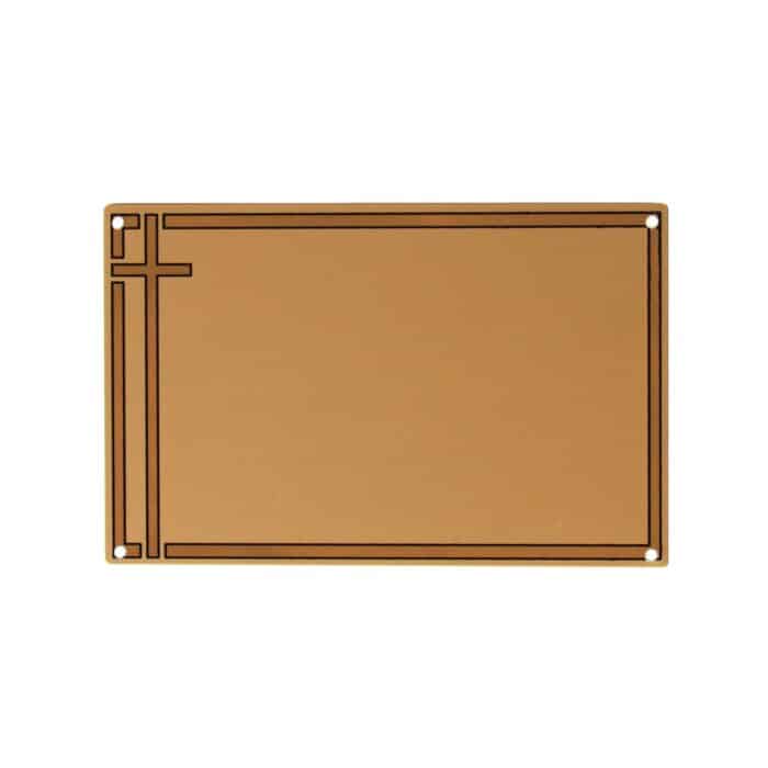 Targa Decorativa In Metallo Vintage HS10 – 18x12 Cm Con Cordino E Ventosa