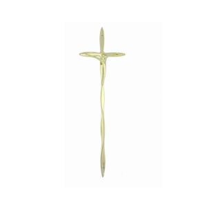 ALUMINUM HELICAL CRUCIFIX FOR FUNERAL CASKET - CR3002